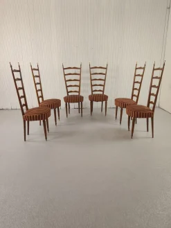 Vintage Stühle von Paolo Buffa, 1950er, 6er Set