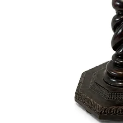Vintage Säule aus edlem Holz, 19. Jh