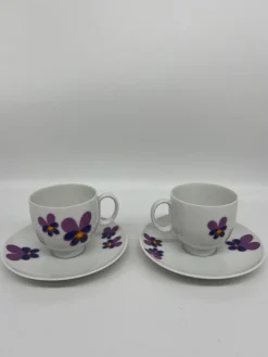 Vintage Tassen & Untertassen, 1970er, 10er Set