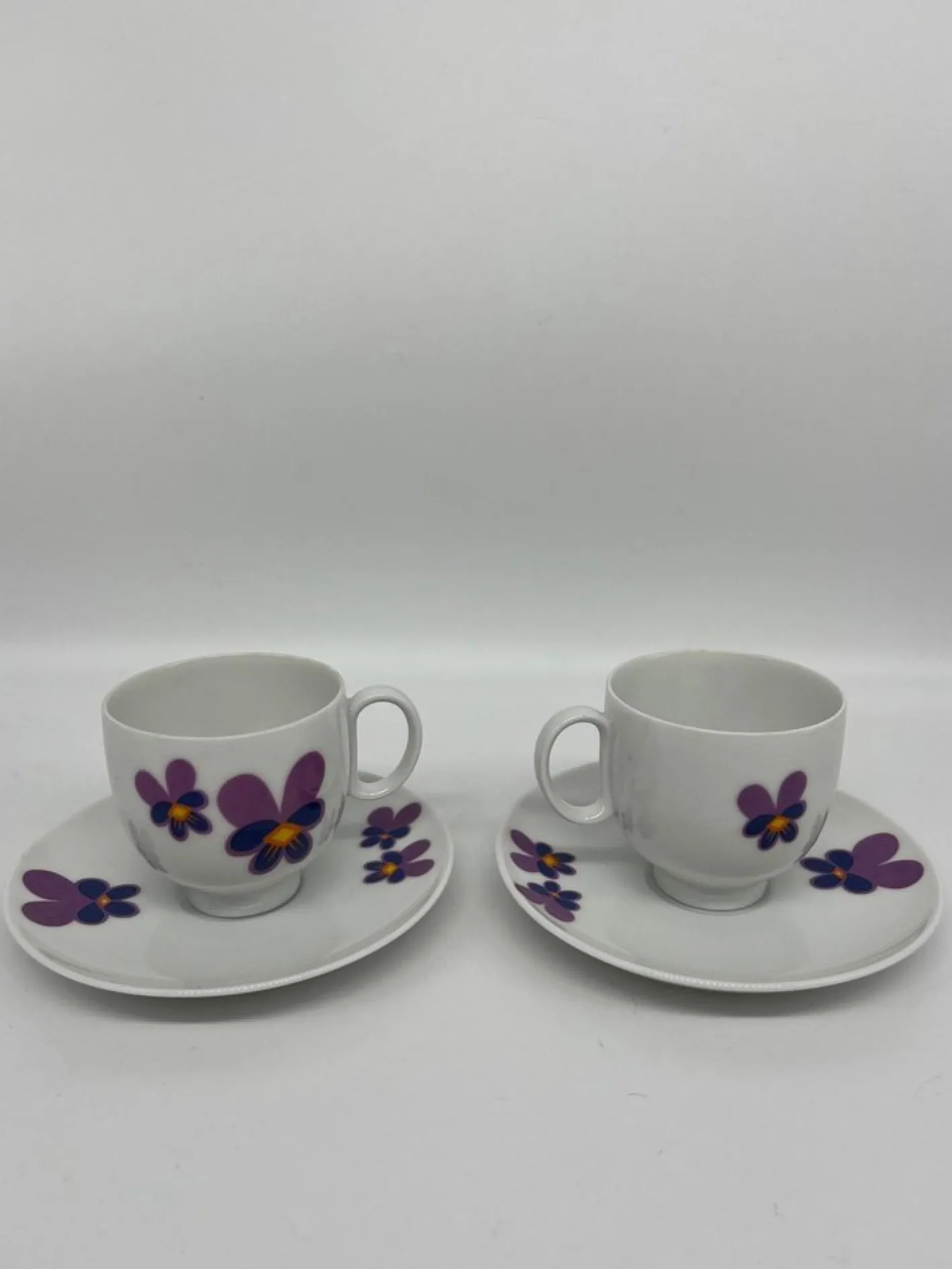 Vintage Tassen & Untertassen, 1970er, 10er Set
