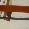 Vintage Teak Bett mit integriertem Nachttisch, 1960er