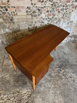 Vintage Teak Boomerang Schreibtisch von Göran Strand, 1960er