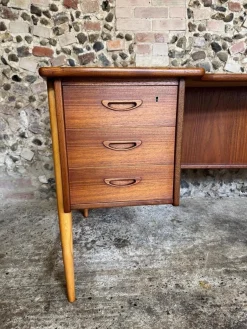 Vintage Teak Boomerang Schreibtisch von Göran Strand, 1960er