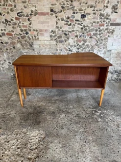 Vintage Teak Boomerang Schreibtisch von Göran Strand, 1960er
