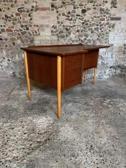 Vintage Teak Boomerang Schreibtisch von Göran Strand, 1960er