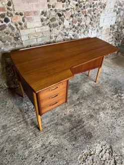 Vintage Teak Boomerang Schreibtisch von Göran Strand, 1960er