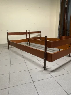 Vintage Teak Einzelbetten von Fratelli Proserpio, 1960er, 2er Set