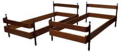Vintage Teak Einzelbetten von Fratelli Proserpio, 1960er, 2er Set
