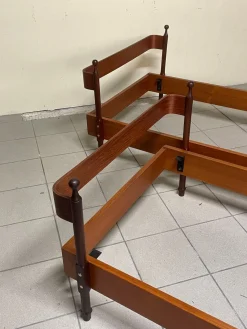 Vintage Teak Einzelbetten von Fratelli Proserpio, 1960er, 2er Set