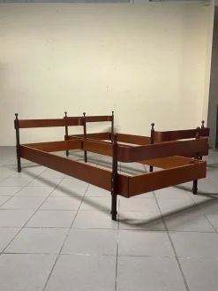 Vintage Teak Einzelbetten von Fratelli Proserpio, 1960er, 2er Set