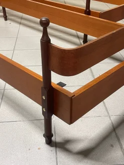 Vintage Teak Einzelbetten von Fratelli Proserpio, 1960er, 2er Set