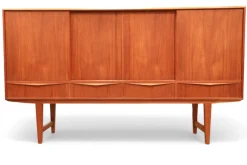 Vintage Teak Highboard von EW Bach für Sejling Stolfabrik, 1960er