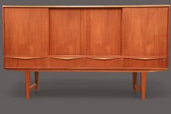 Vintage Teak Highboard von EW Bach für Sejling Stolfabrik, 1960er