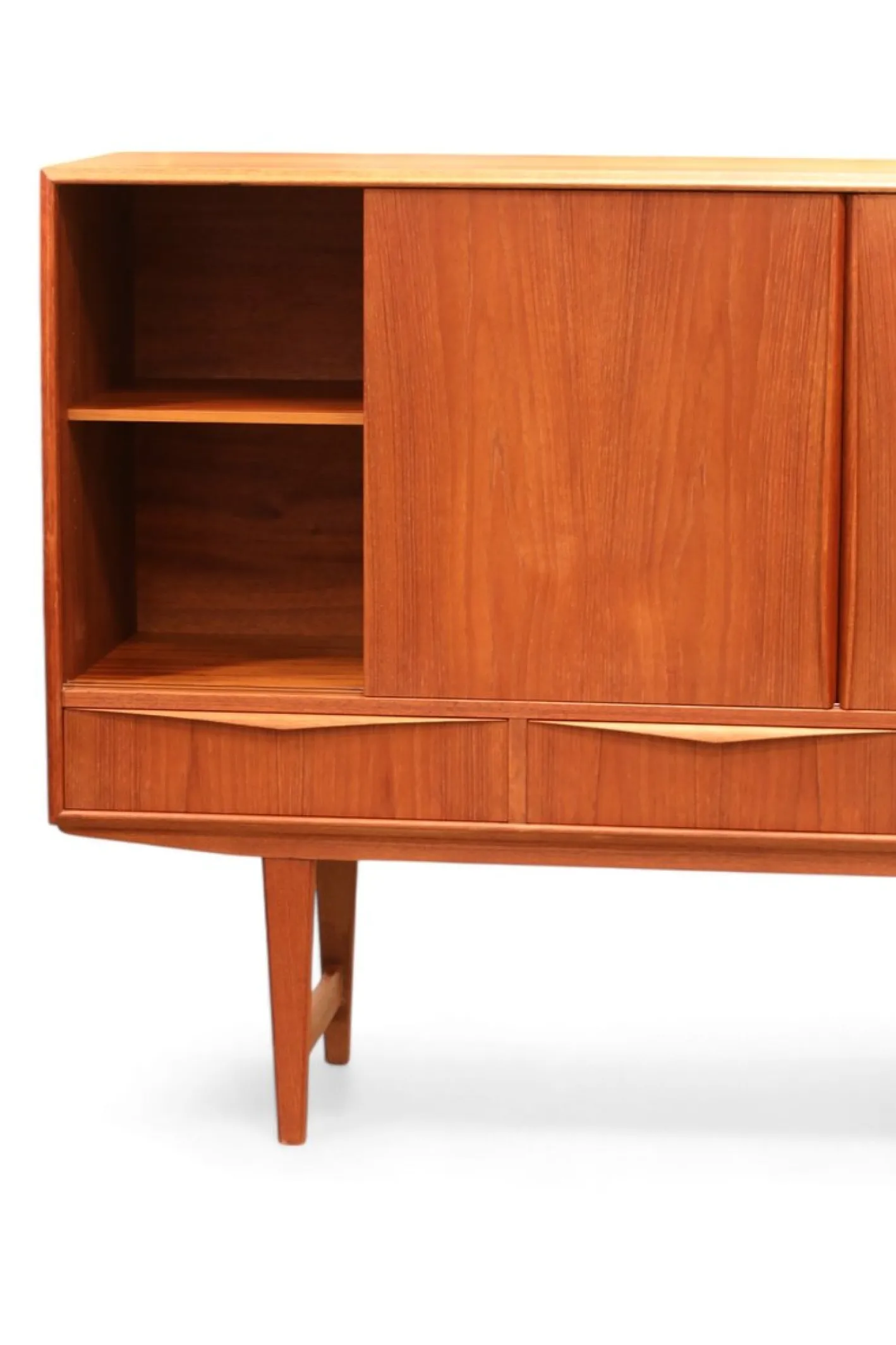 Vintage Teak Highboard von EW Bach für Sejling Stolfabrik, 1960er