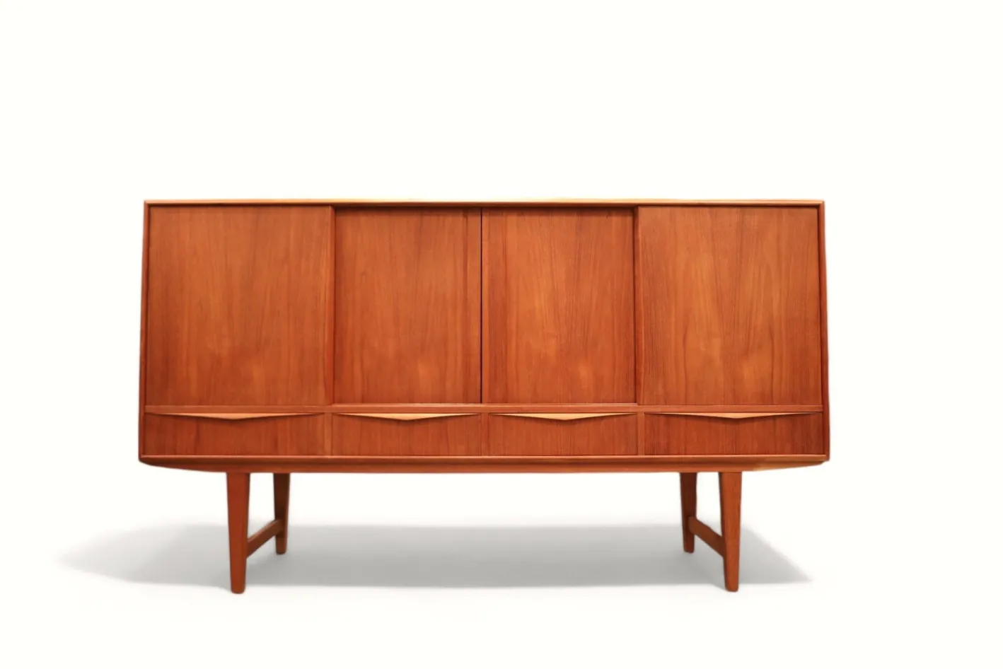 Vintage Teak Highboard von EW Bach für Sejling Stolfabrik, 1960er