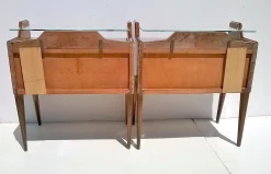 Vintage Teak Nachttische von Paolo Buffa, 1940er, 2er Set