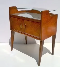 Vintage Teak Nachttische von Paolo Buffa, 1940er, 2er Set