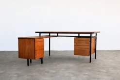 Vintage Teak Schreibtisch von Knoll, 1960er