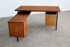 Vintage Teak Schreibtisch von Knoll, 1960er