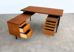 Vintage Teak Schreibtisch von Knoll, 1960er