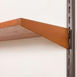 Vintage Teak Wall Unit by Kai Kristiansen for FM Mobler, 1960s