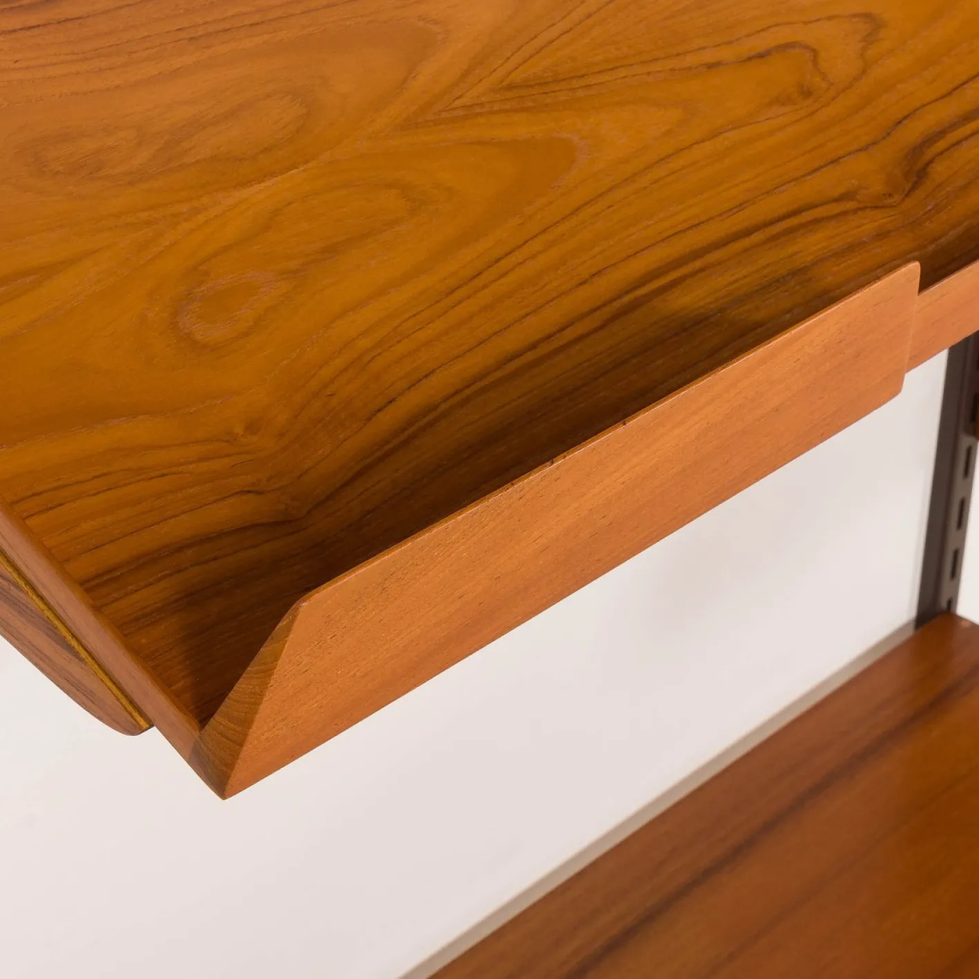 Vintage Teak Wall Unit by Kai Kristiansen for FM Mobler, 1960s