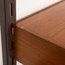 Vintage Teak Wall Unit by Kai Kristiansen for FM Mobler, 1960s