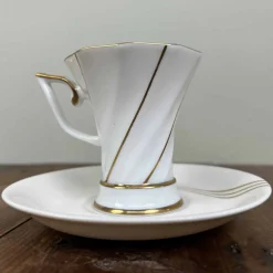 Vintage Teetassen mit Untertassen von Keito Japan, 1960er, 10er Set