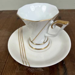 Vintage Teetassen mit Untertassen von Keito Japan, 1960er, 10er Set