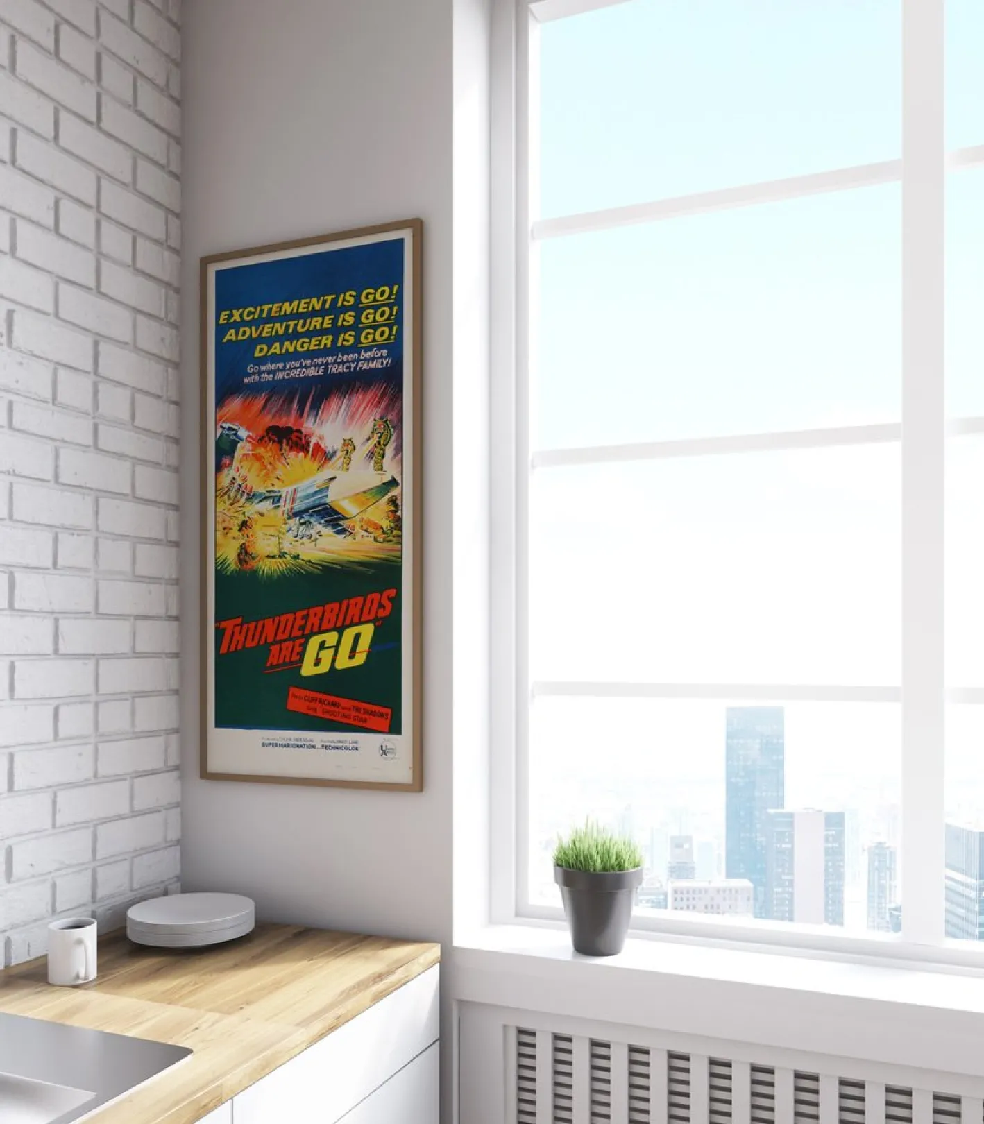 Vintage Thunderbirds Are Go Filmposter, 1966