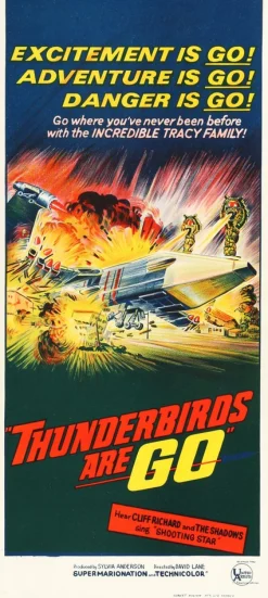 Vintage Thunderbirds Are Go Filmposter, 1966