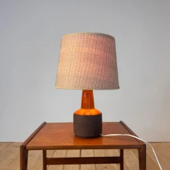 Vintage Tischlampe aus Keramik von Lehmann Keramik, 1970er