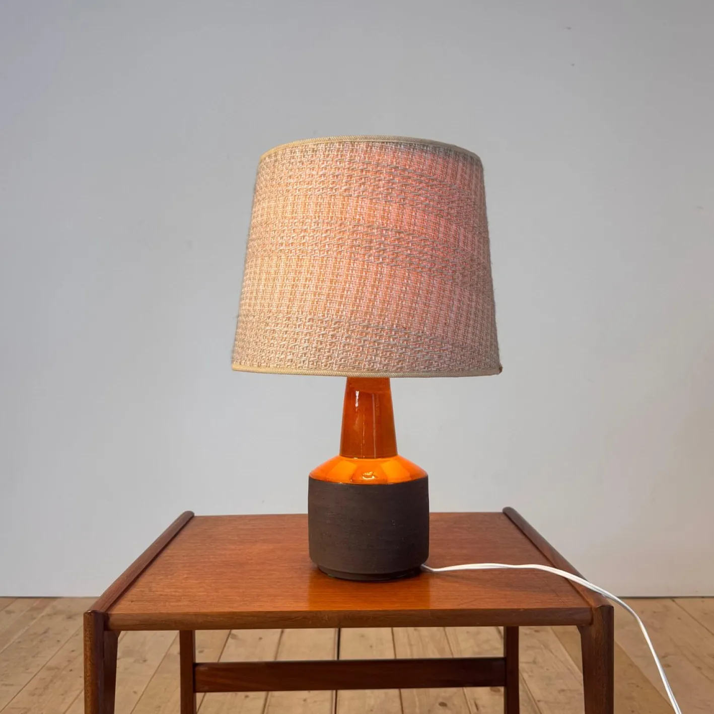 Vintage Tischlampe aus Keramik von Lehmann Keramik, 1970er