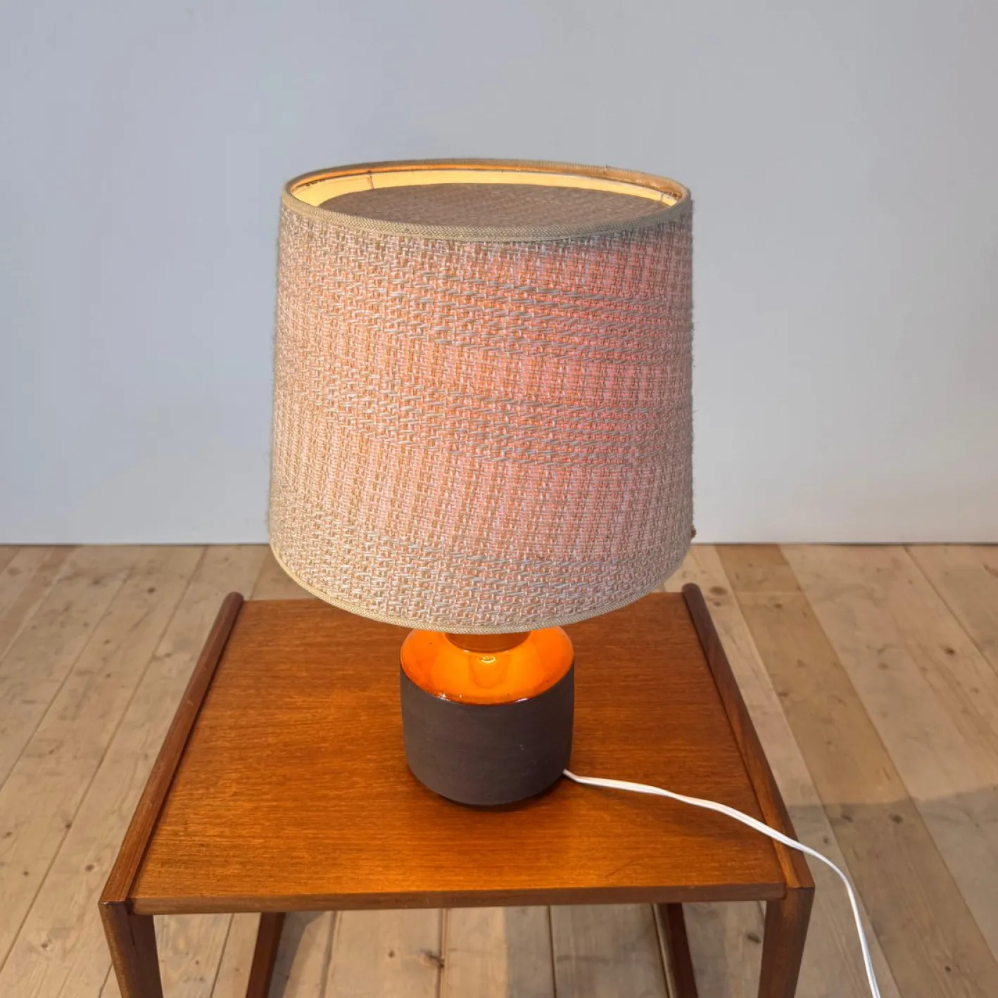 Vintage Tischlampe aus Keramik von Lehmann Keramik, 1970er