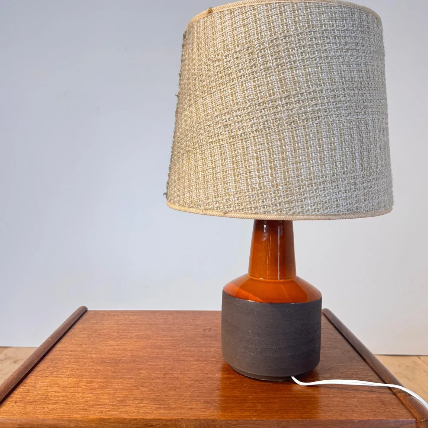 Vintage Tischlampe aus Keramik von Lehmann Keramik, 1970er