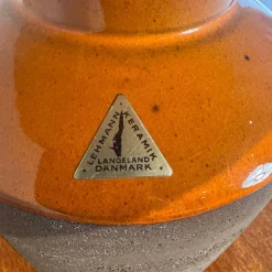 Vintage Tischlampe aus Keramik von Lehmann Keramik, 1970er
