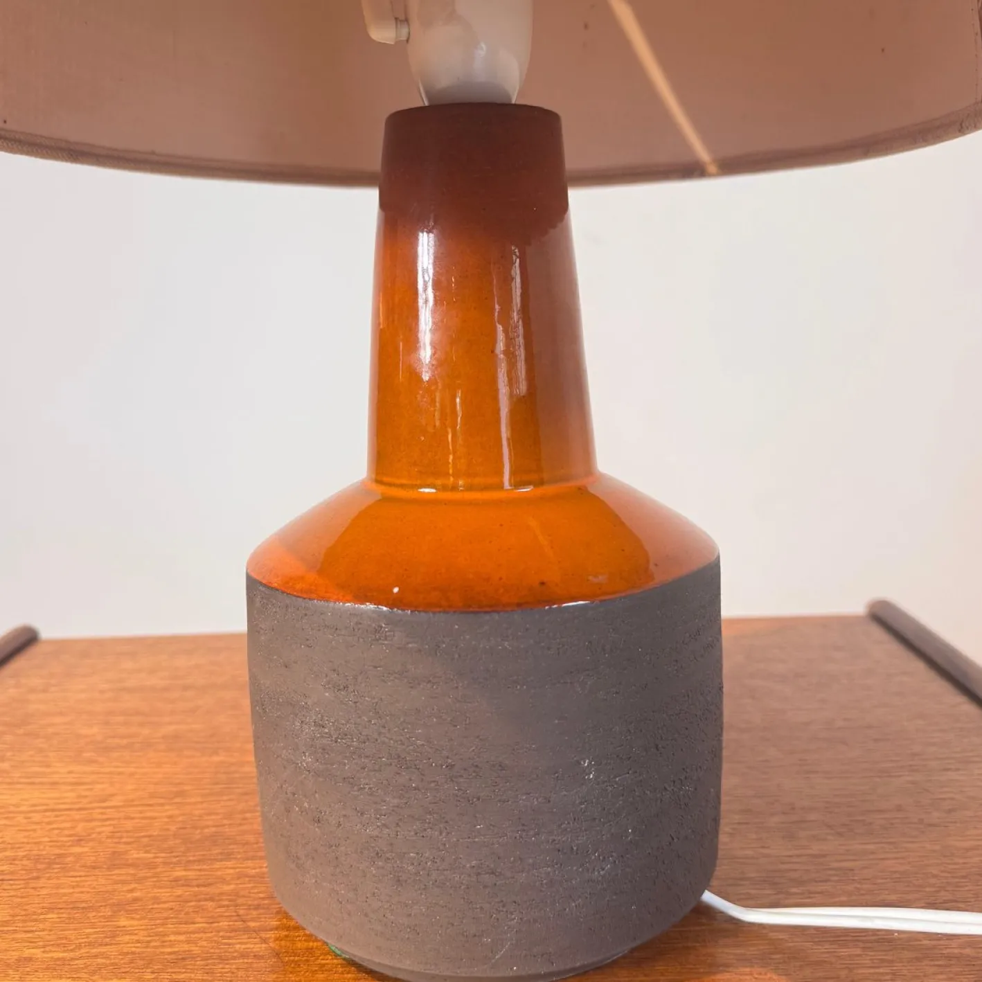Vintage Tischlampe aus Keramik von Lehmann Keramik, 1970er