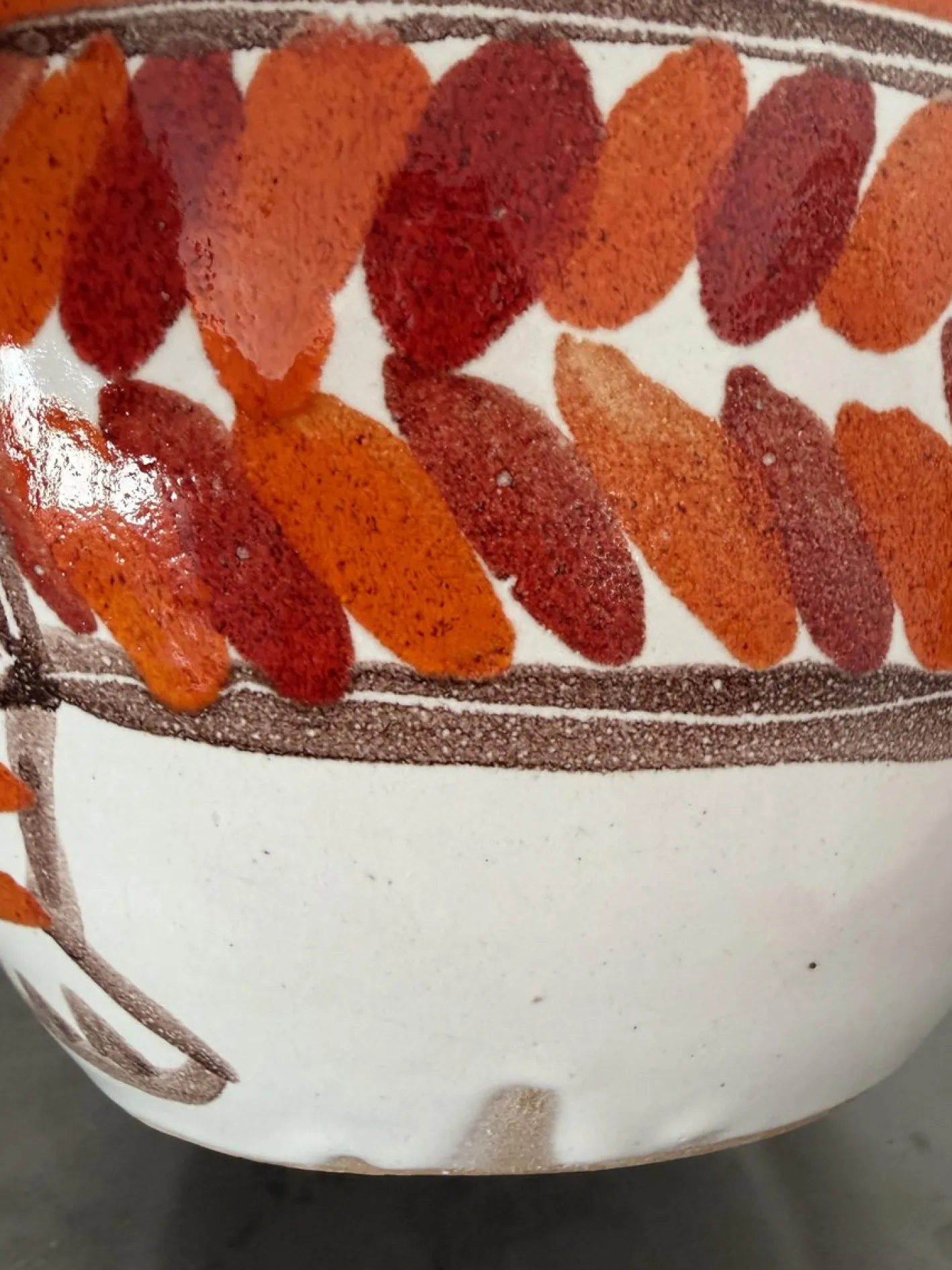 Vintage-Vase aus handbemalter Studio-Keramik von Giovanni De Simone, 1965