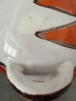 Vintage-Vase aus handbemalter Studio-Keramik von Giovanni De Simone, 1965
