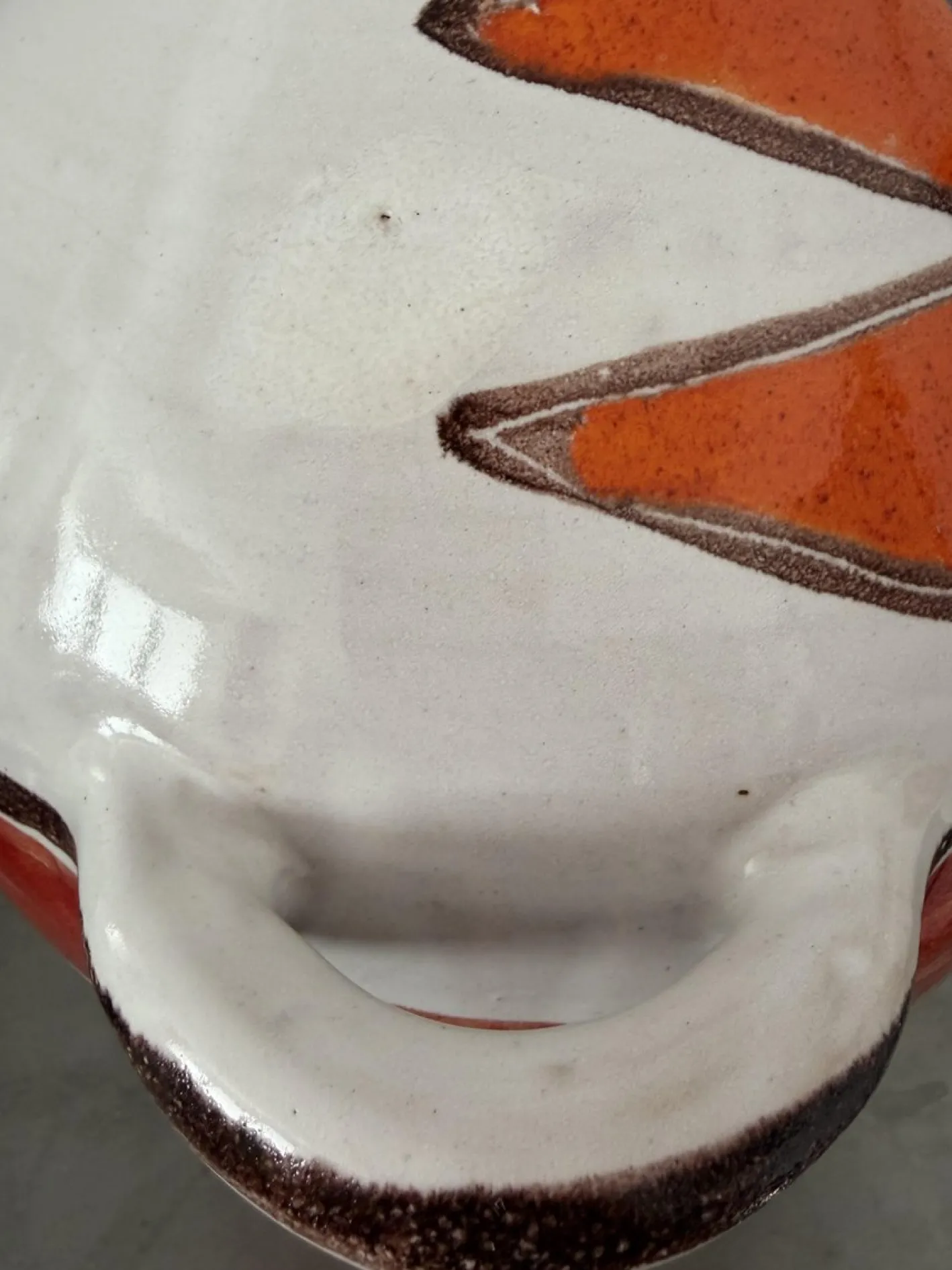 Vintage-Vase aus handbemalter Studio-Keramik von Giovanni De Simone, 1965