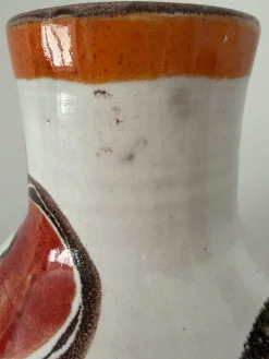 Vintage-Vase aus handbemalter Studio-Keramik von Giovanni De Simone, 1965