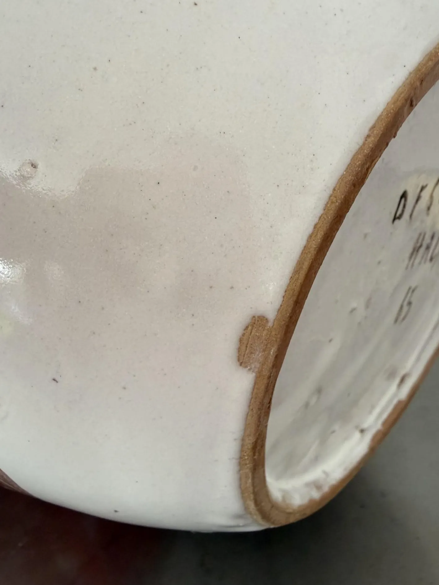 Vintage-Vase aus handbemalter Studio-Keramik von Giovanni De Simone, 1965