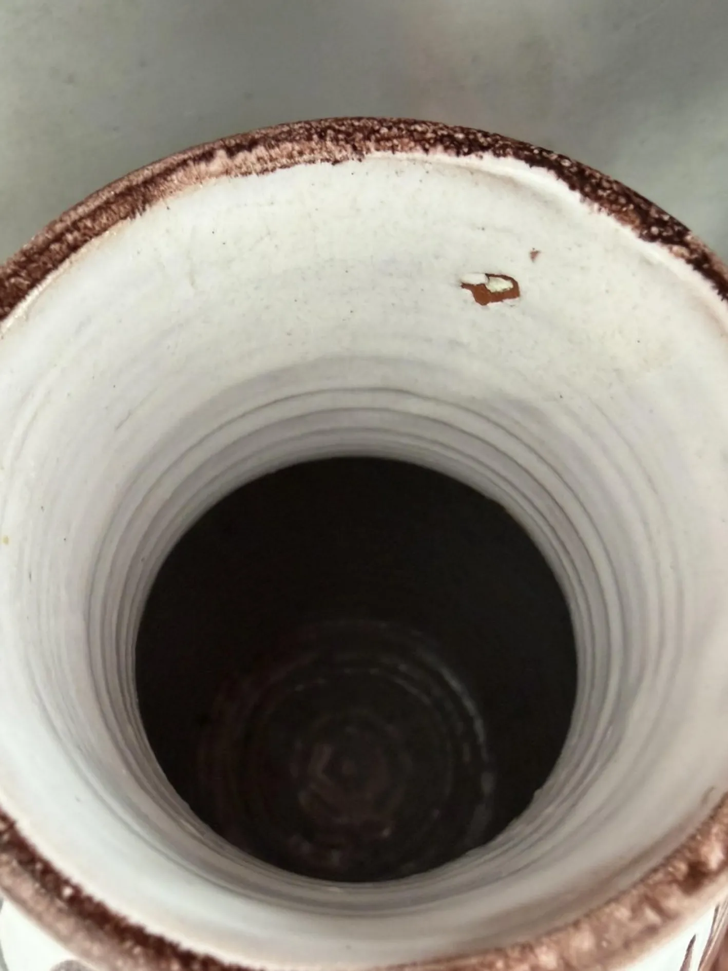 Vintage-Vase aus handbemalter Studio-Keramik von Giovanni De Simone, 1965