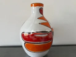 Vintage-Vase aus handbemalter Studio-Keramik von Giovanni De Simone, 1965