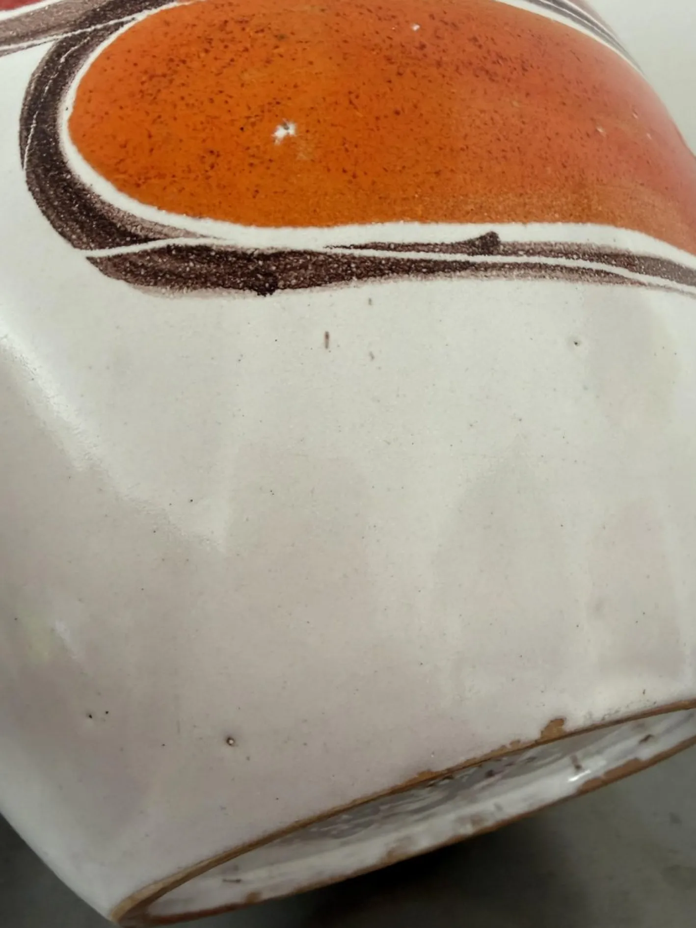 Vintage-Vase aus handbemalter Studio-Keramik von Giovanni De Simone, 1965