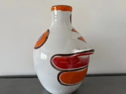 Vintage-Vase aus handbemalter Studio-Keramik von Giovanni De Simone, 1965