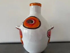 Vintage-Vase aus handbemalter Studio-Keramik von Giovanni De Simone, 1965