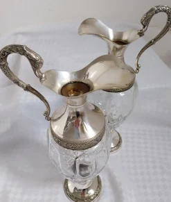 Vintage Vecchia Romagna Weinkaraffe, 1950er, 2er Set
