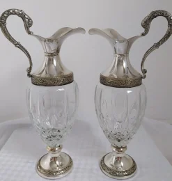 Vintage Vecchia Romagna Weinkaraffe, 1950er, 2er Set