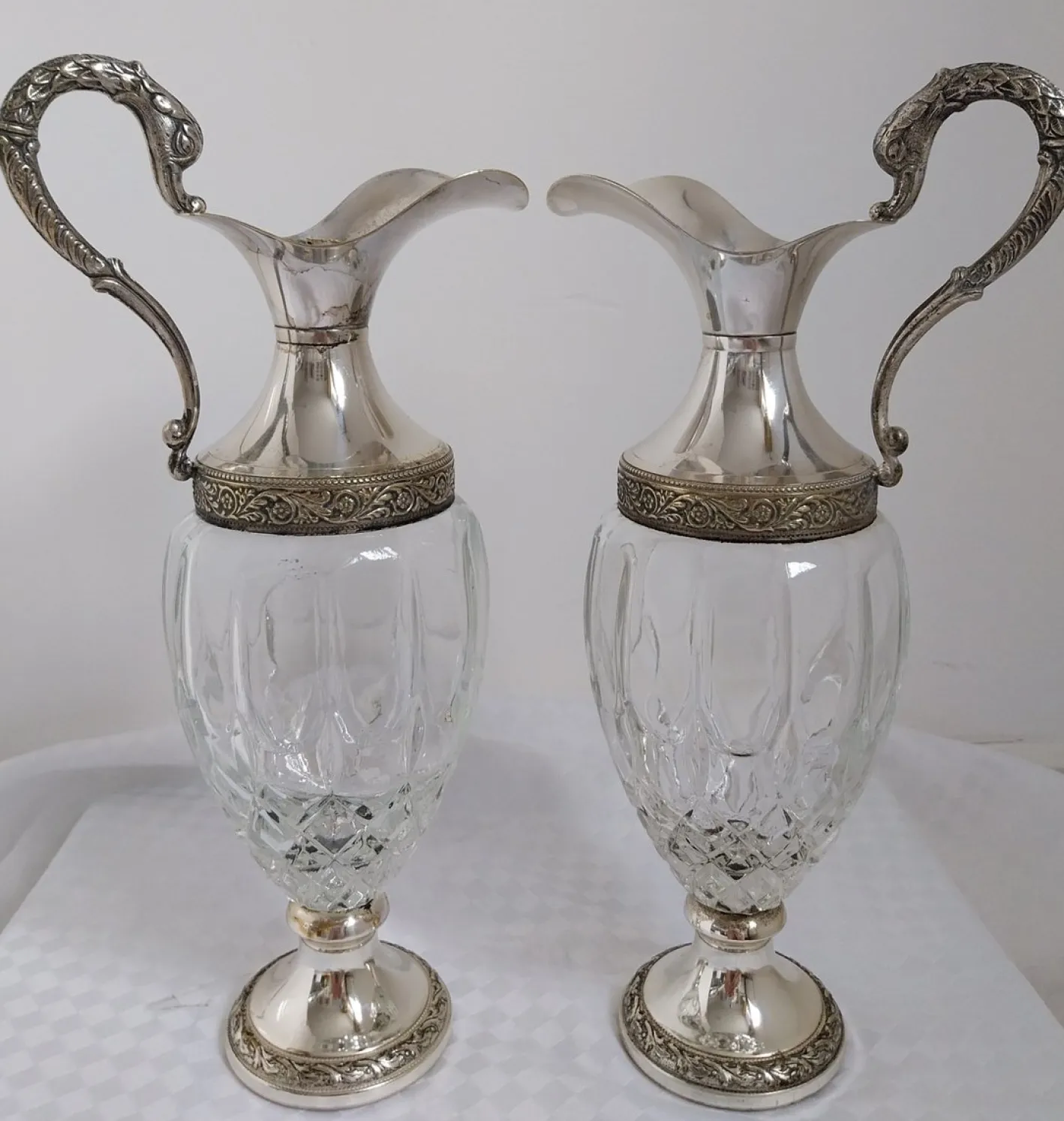 Vintage Vecchia Romagna Weinkaraffe, 1950er, 2er Set